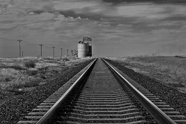 Railroad and Grain Silo